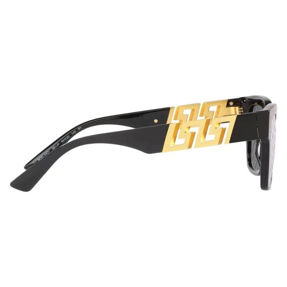 VERSACE VE4421 GB1 F Black Dark Grey Monogram Blue 52 mm Men's Sunglasses - Picture 4 of 4